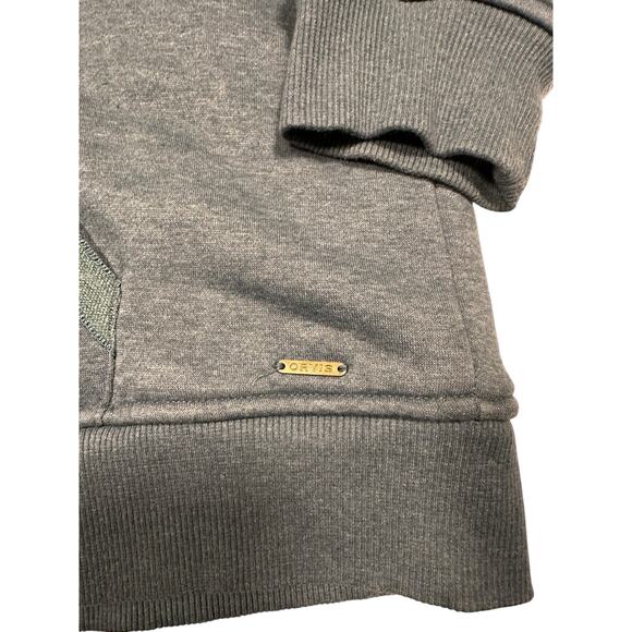 Orvis Fleece Lined Zip Hoodie Men’s L EUC Outdoorsy Sherpa Hoodie - Picture 3 of 8